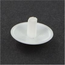 Cache tête Plastique Diamètre de tête: 15 DT 3 Longueur 6 RAL9010 blanc pur-1 piece
