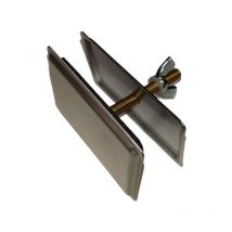 Cache trou rectangulaire Inox Satiné Lira