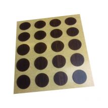 Cache pour ferrure d'assemblage pour meuble 712 - Chêne foncé (Sachet de 100) Prunier