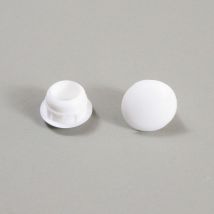 Bouchon Obturateur en Plastique Diamètre 10 mm Coloris blanc - Ajile