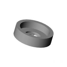 Pour vis M3 : rondelle cuvette de finition en plastique noir pour vis à tête plate - Ajile