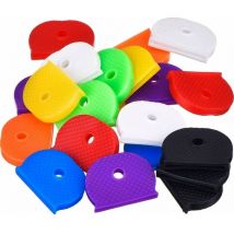 Shining House - 32 piezas de fundas de llaves flexibles para reconocer fácilmente tus llaves