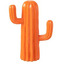 Cactus décoratif en résine orange 28 cm