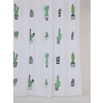 Rideau de douche tropical cactus
