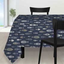 Nappe carrée anti-tâches 180x180 cm cadaques, par Soleil d'Ocre