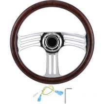 Jeffergarden - Cadeau de Juillet Volant de 14 pouces, facile à installer Volant à 3 branches, antirouille Durable Convient aux kits de bossage