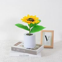 Feiyue - Cadeaux de tournesol pour femmes, décoration de fête de tournesol, lampe de tournesol pour anniversaire, mariage, anniversaire, cadeaux