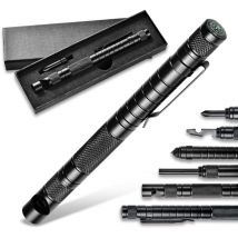 Cadeaux pour homme, stylo multifonction avec LED, cadeaux pour homme, gadgets de camping pour homme, accessoires de camping, cadeaux d'anniversaire