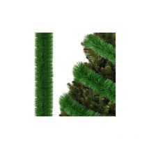 Cadena de árbol de Navidad de 6 metros, verde, guirnalda para el árbol, diámetro de 7 cm.