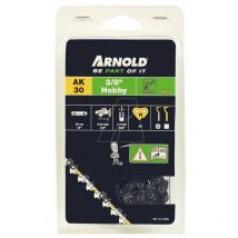 Arnold - Cadena de motosierra 3/8', 1,3 mm - 60 eslabones de transmisión - cuchillas semicirculares