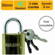 Cadenas 50 mm en acier inoxydable - garantie 2 ans