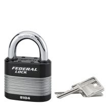 Cadenas À Clé Fédéral Lock Protector, Extérieur, Acier, Double Verrouillage, 63mm, 2 Clés - Thirard