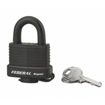 Cadenas À Clé Fédéral Lock Sea Line, Laiton, Extérieur, Anse Inox, 40mm, 2 Clés - Thirard