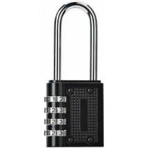 Cadenas à Combinaison 4 Chiffres, Serrure Combinée, Code Casier Valise En Acier Imperméable Anti-Rouille à Longue Manille Idéal