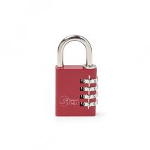 Silca - Cadenas à combinaison en aluminium Largeur 20mm Hauteur 21,7mm Rouge