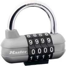 P22164 Cadenas argent, noir avec serrure à combinaison - Master Lock