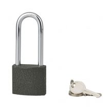 SP - Cadenas acera gris à clé, base 40 mm, anse 1/2 haute 61 mm, anse acier cémenté, 3 clés