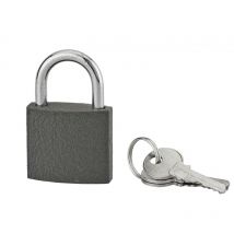 SP - Cadenas acera gris à clé, base 40 mm, anse acier cémenté, 3 clés