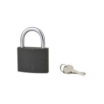 SP - Cadenas acera gris à clé, base 75 mm, anse acier cémenté, 3 clés