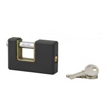 Serruprix - Cadenas acera rectangulaire à clé, base 75 mm, anse acier cémenté, 3 clés