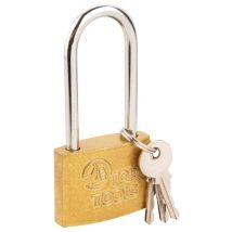 Cadenas Top Tools À Anse Longue De 50 Mm - Protection Robuste, 2 Clés