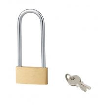 Serruprix - Cadenas basic à clé, base 40 mm, anse 1/2 haute 48 mm, anse acier, 2 clés