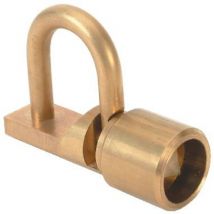 Couillet - Cadenas d'artillerie à talon droit en laiton triangle de 14 mm type 551