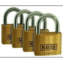 Cadenas Kasp K12520D4 or-jaune avec serrure à clé