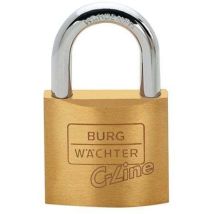 Burg Wachter - Cadenas cylindrique 222 40 largeur du corps de verrou 40 mm verrouillage multipoints laiton
