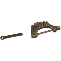 Ineasicer - Cadenas rétro en forme de poisson pour boîte à bijoux en laiton 3.2cm