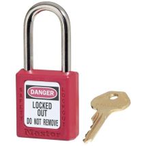 Cadenas de consignation S31 mécanique - 38 mm - rouge - MASTER LOCK