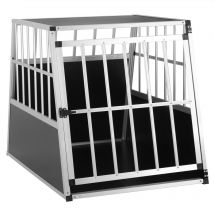 Cadoca - Transportín para Perros y Mascotas Aluminio m/l/xl/xxl Jaula de Transporte Resistente Transportín para perros l