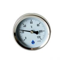 Industriel Température Métal Jauge Sonde 1/2" Entrée Arrière Thermomètre