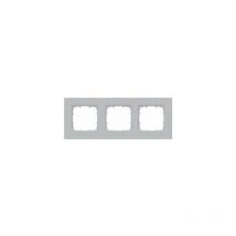 Cadre 3 éléments 232x90mm en aluminium métallisé Siemens Delta miro 5TG11131