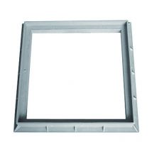Cadre 30 x 30 cm gris polypropylène pour regard pluvial Jardiboutique