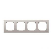 Cadre 4 éléments acier inox Niessen sky 8574 ai