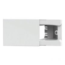 4 Box - Cadre 4box Hide pour boîte encastrée à 3 modules blanc 4B.01.000