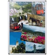 Franken - BS0704 Cadre photo transparent, argent (l x h x p) 624 x 871 x 12 mm din A1