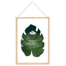 Cadre bois et verre pour feuille xl