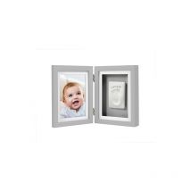 Cadre De Bureau Pour Empreinte De Bébé Gris