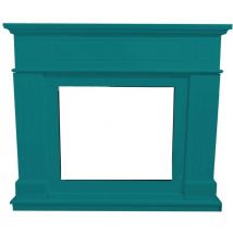 Cadre De Cheminée Pienza Bleu Turquoise Cm 94,9x110x24,9 Sined Cornice Camino Pienza Turchese