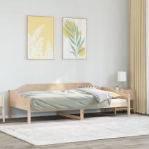 Cadre de lit sans matelas 90x190 cm bois de pin massif