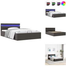 Cadre de lit à rangement hydraulique sans matelas 140x200 cm - Lit Plateforme - Lit Coffre - Lit Avec Rangement - Lit Design - Lit Moderne