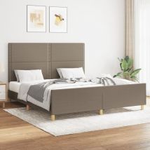 Maison Exclusive - Furniture Limited - Cadre de lit sans matelas taupe 160x200 cm ti