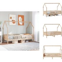 Cadre de lit d'enfants forme de maison sans matelas pin - Cadre De Lit En Forme De Maison Pour Enfants - Cadres De Lit En Forme De Maison Pour