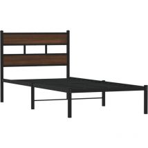 Vidaxl - Cadre de lit sans matelas avec tête de lit 80x200 cm