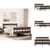 Cadre de lit sans matelas avec tête de lit et pied de lit - Cadre De Lit - Cadres De Lit - Lit Double - Lit