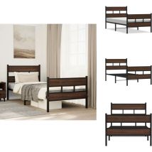 Cadre de lit sans matelas avec tête de lit et pied de lit - Cadre De Lit - Cadres De Lit - Lit Simple - Lit
