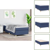 Cadre de lit sans matelas bleu 80x200 cm tissu - Cadre De Lit - Lit Simple - Lit Bleu - Lit Tissu - Literie