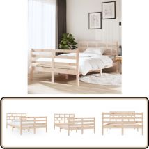 Cadre de lit sans matelas bois massif - Cadre De Lit - Lit En Bois - Lit Design - Lit Moderne - Lit Double